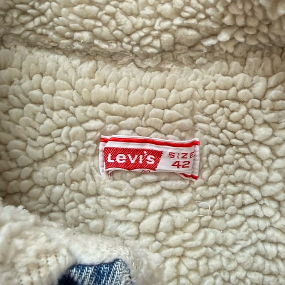70’s Vintage Levi’s Sherpa Lined Denim Trucker Jacket - Picture 4 of 16